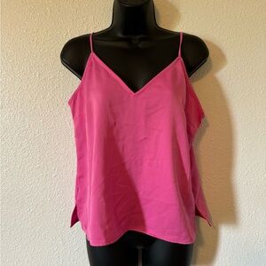 Pink Silk Tank Top